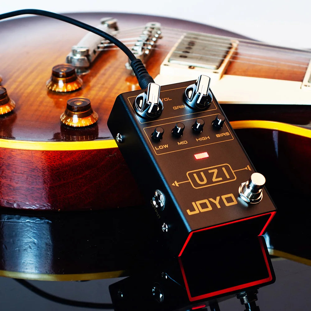 JOYO R-03 UZI Distortion Pedal High Gain Electric Guitar Effect Pedal Between