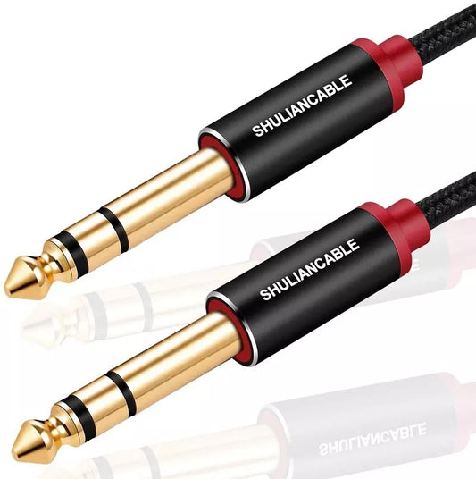 Lungfish Guitar Cable 6.35mm TRS Stereo Cable Male to Male for Electric Guitar