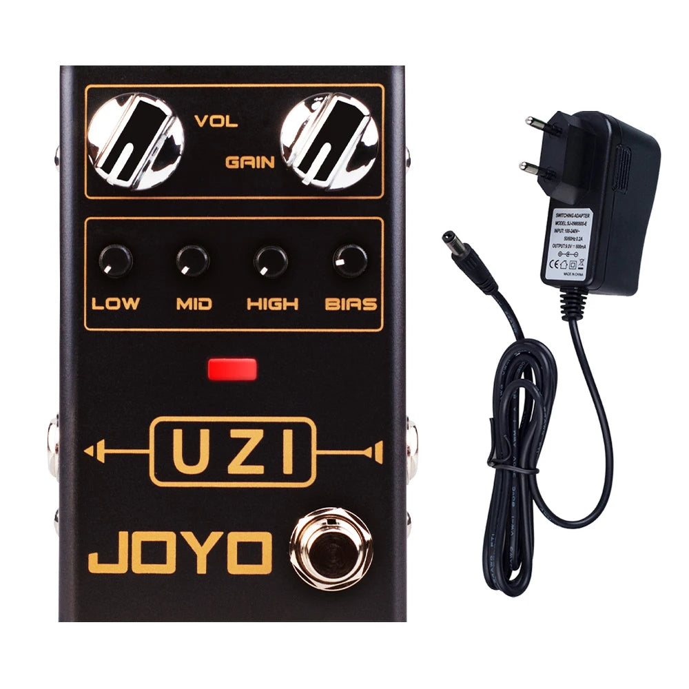 JOYO R-03 UZI Distortion Pedal High Gain Electric Guitar Effect Pedal Between